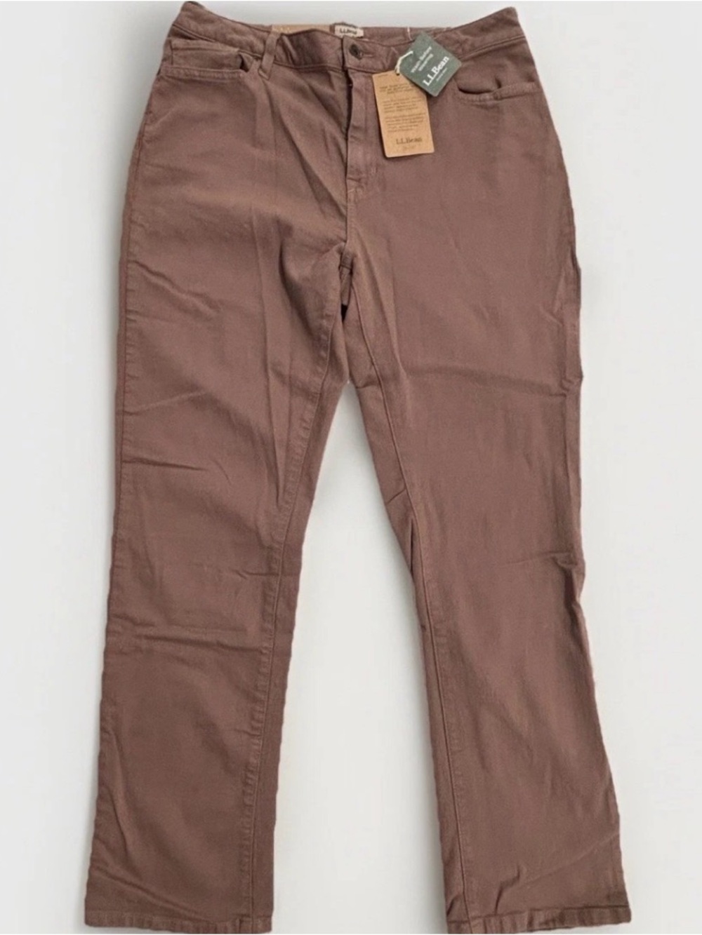 NWT LL Bean True Shape Jeans Womens 16 MTall Straight Leg High Rise Classic Fit
